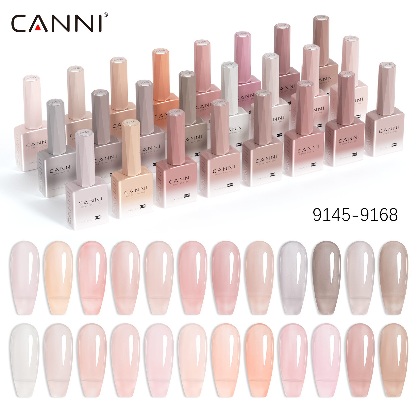 Nail Art One Piece - CC7 CANNI Nagel-Gel-Nagellack, 9 ml, TPO-FREI,