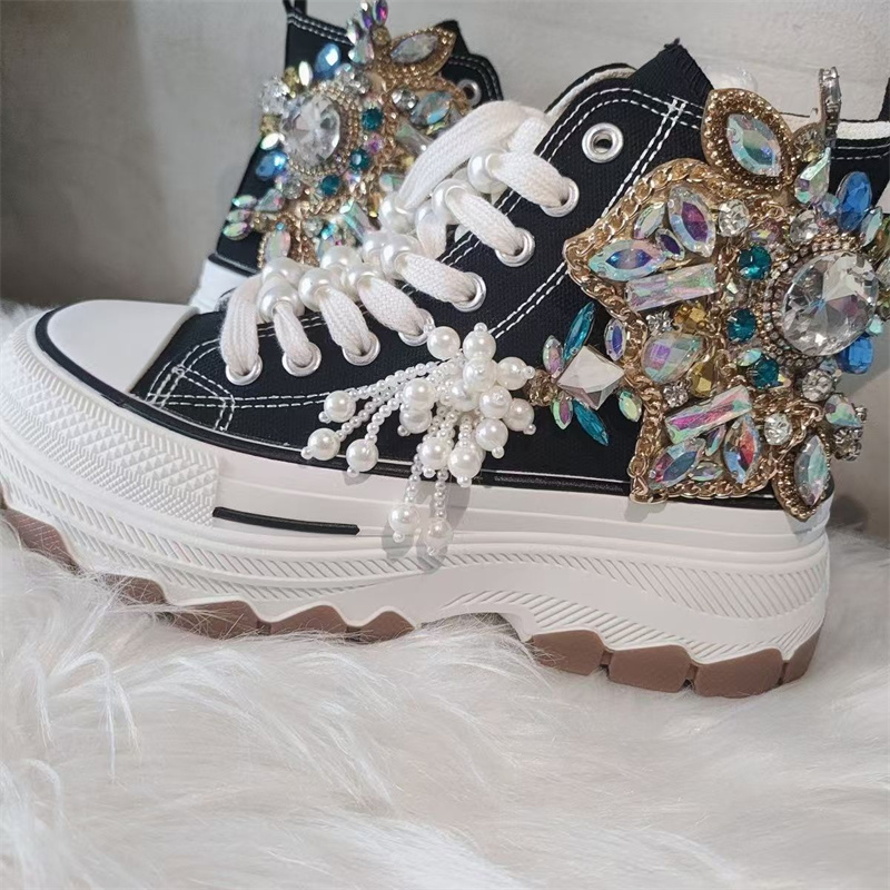 Rhinestone Nail Gem - Dicke Sohle High Top Nagelperlen Strass