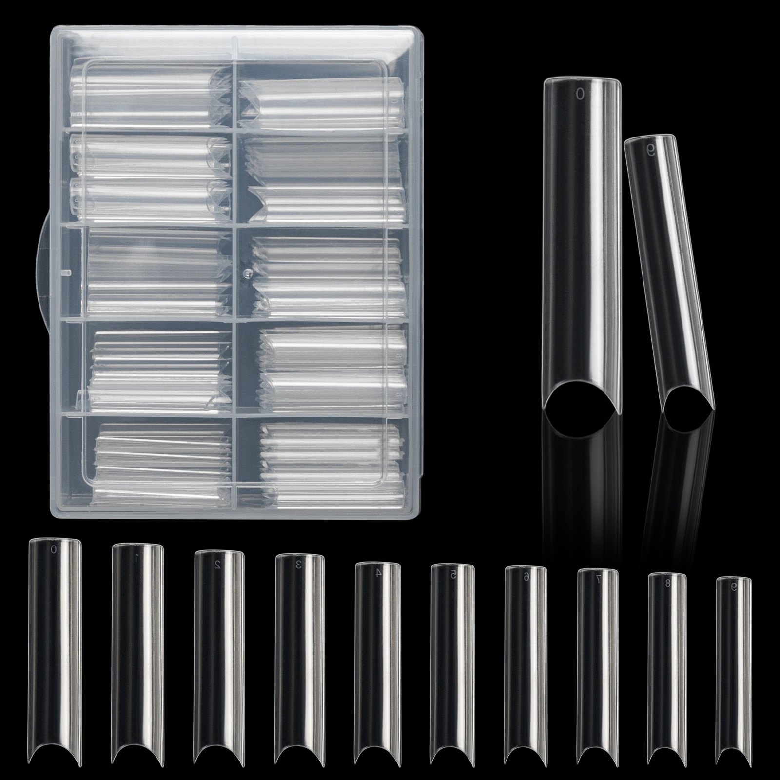 Nail Art Xl - 100 teile/schachtel XXL Extra Gerade Nagel