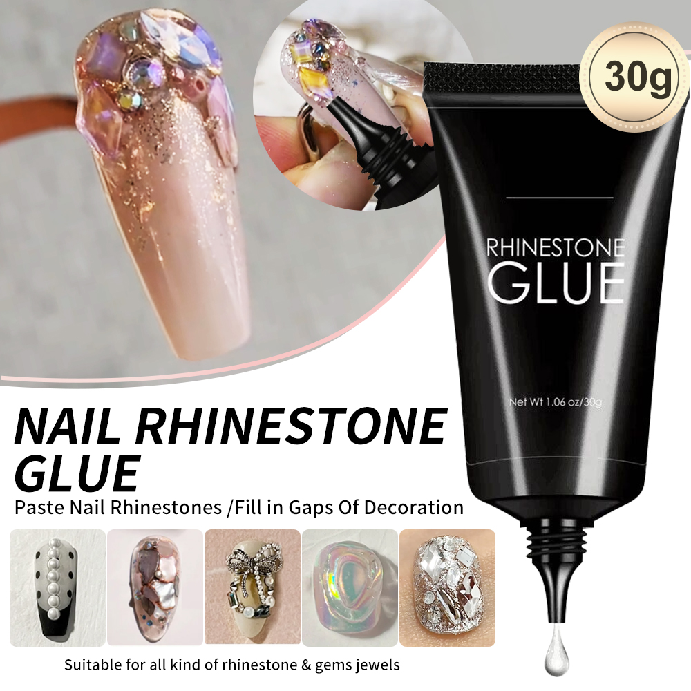 Rhinestone Nail Gem - 1pc Nagel Strass Kleber Gel für
