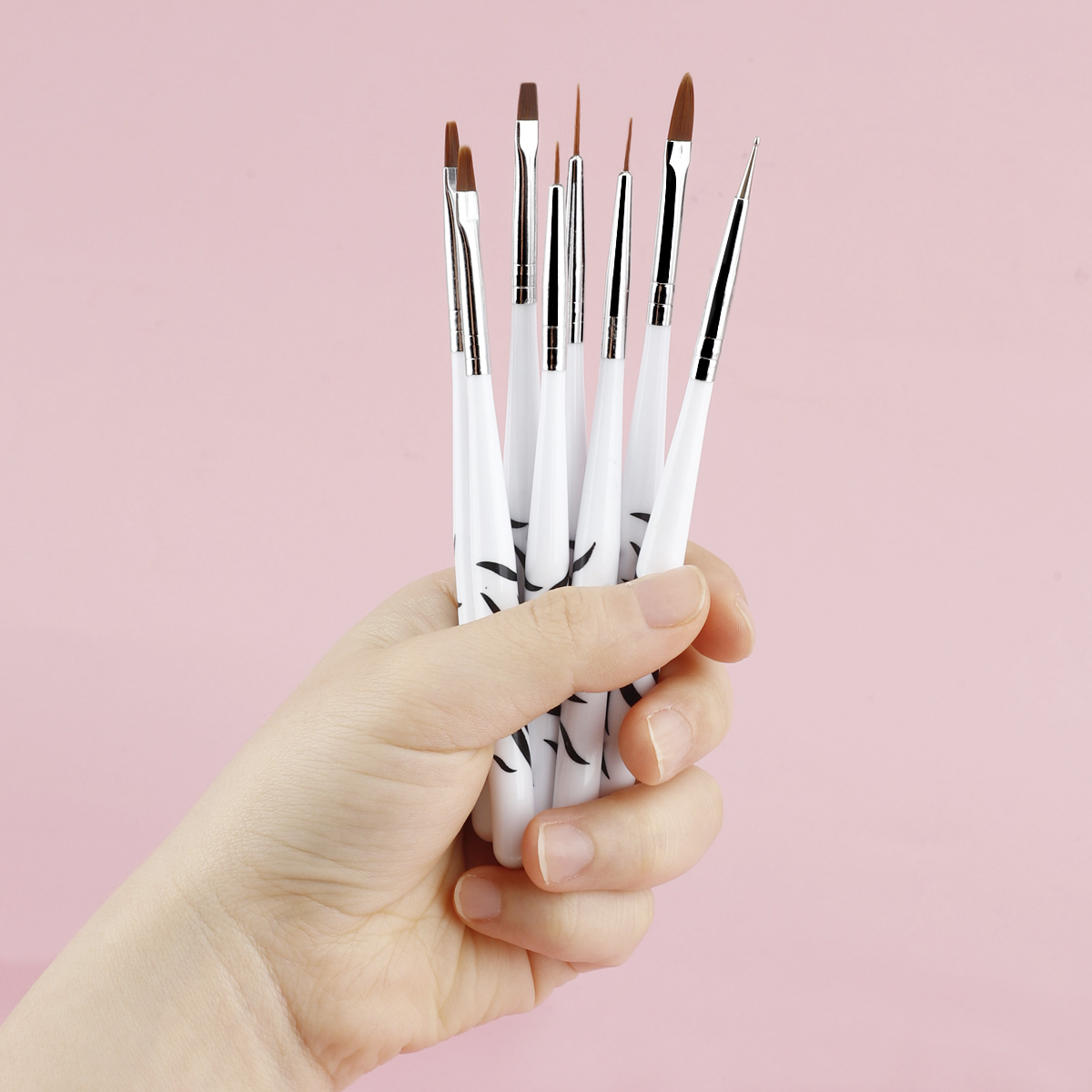 Nail Art Zebra - Zebra Griff Nagel Pinsel Set Für
