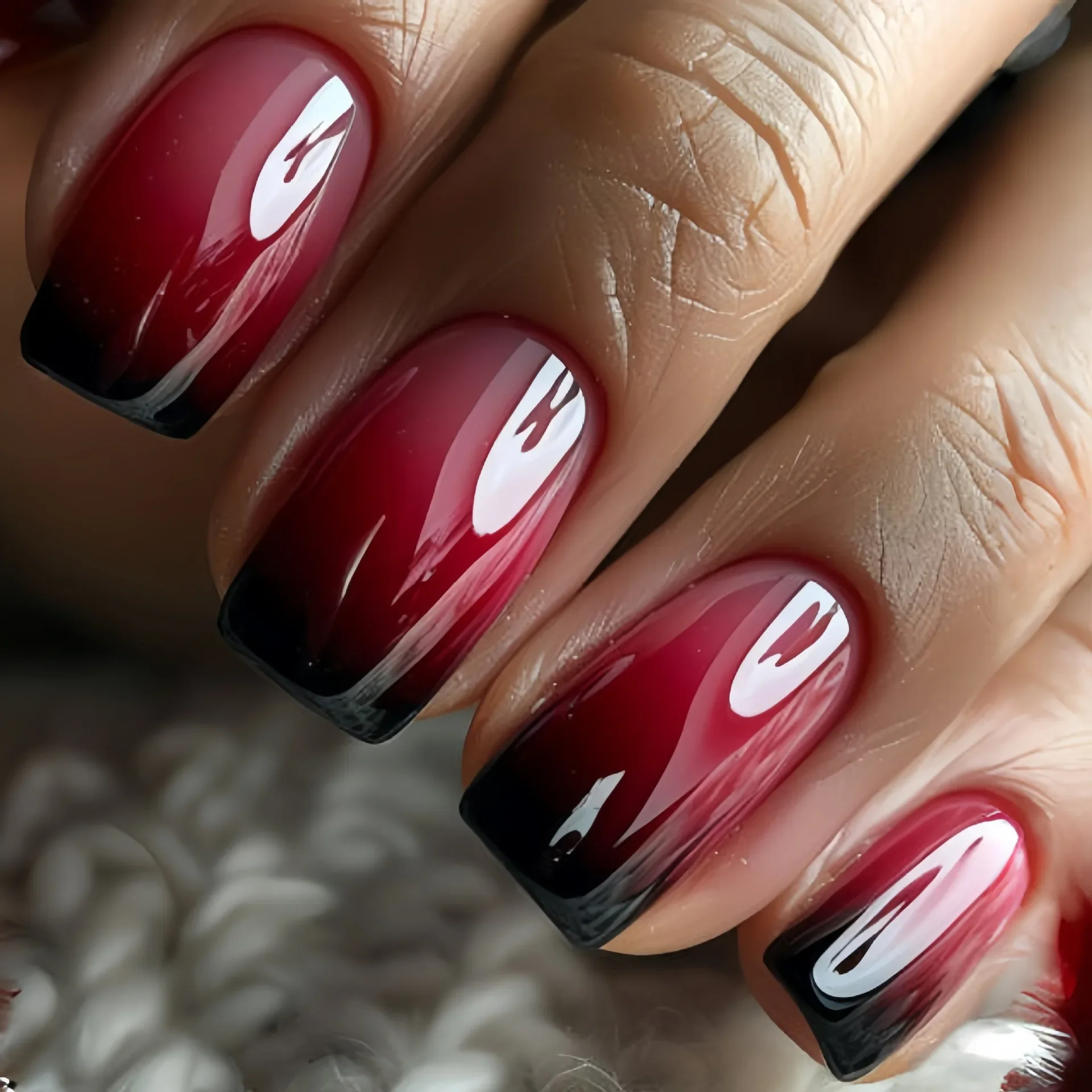 Nail Art Pink - 24 Stück Press on Nails Schwarzer