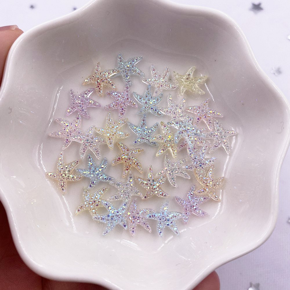 Rhinestone Nail Gem - 10mm Mini Shiny Star Nail art