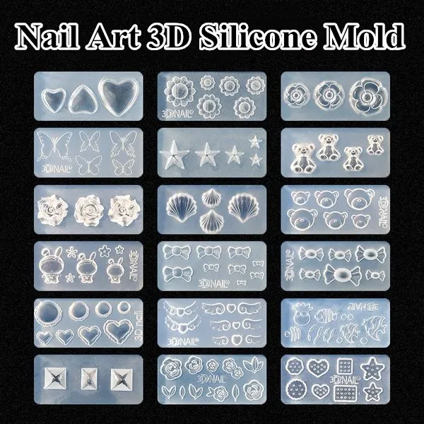 Nail Art Xl - M155-239 3D-Acrylform für Nagelkunst-Dekorationen Silikonformen DIY-Design