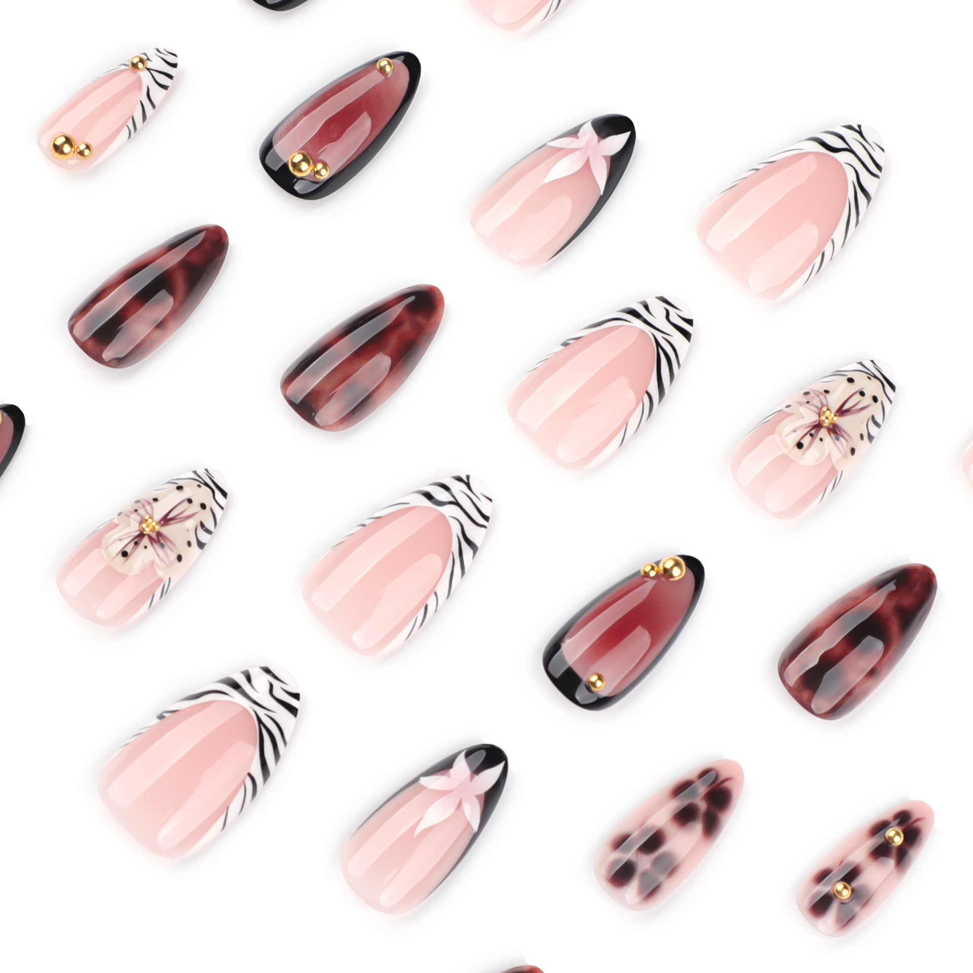 24 Stück französische künstlic – Nail Art Zebra Bewertung und Preis