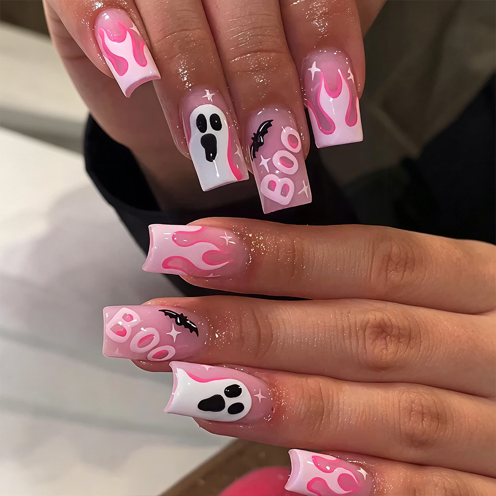 24 Stück Halloween Press-On-Nä – Nail Art Pink Bewertung und Preis