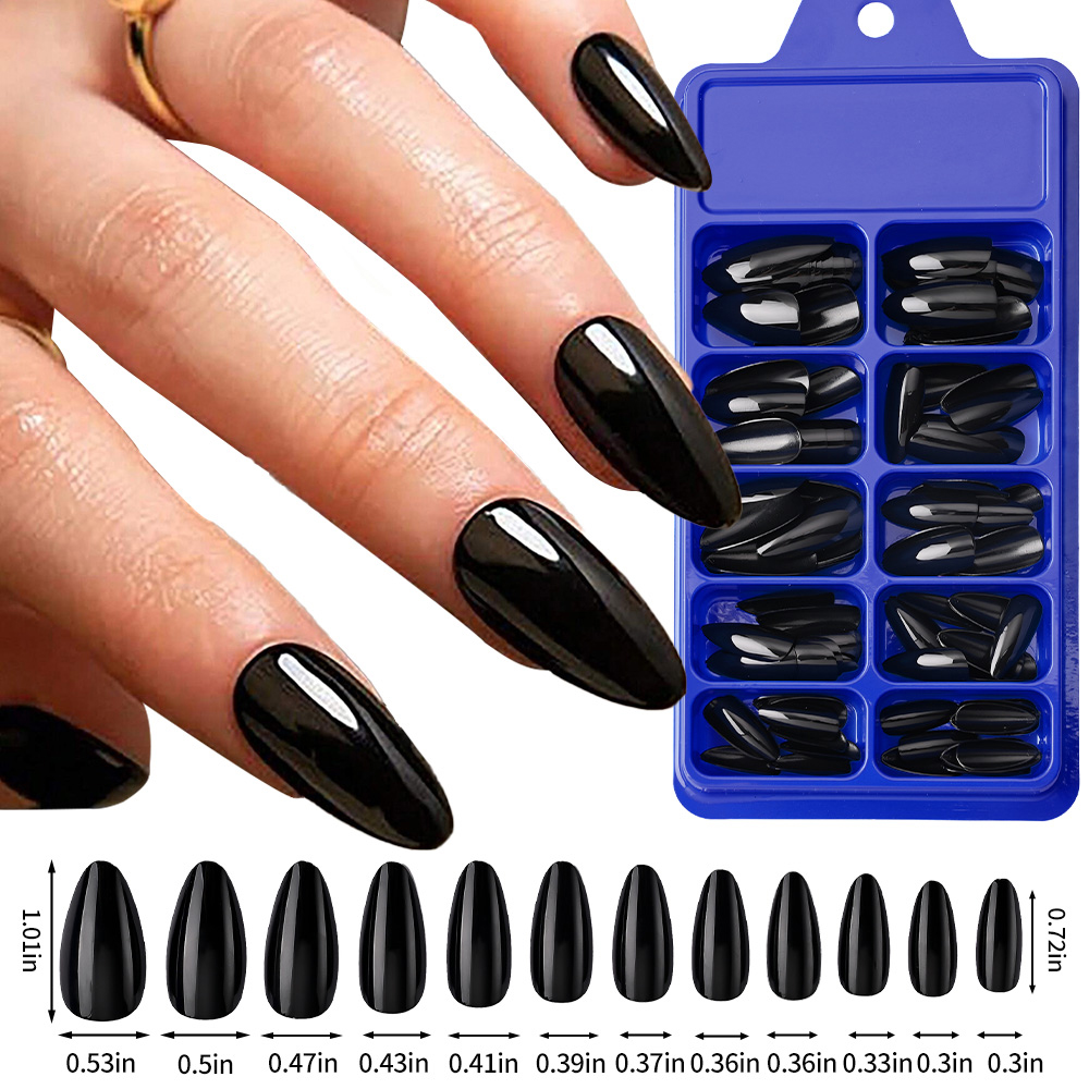 100 Stück Mandel-Press-on-Näge – Nail Art Pink Bewertung und Preis