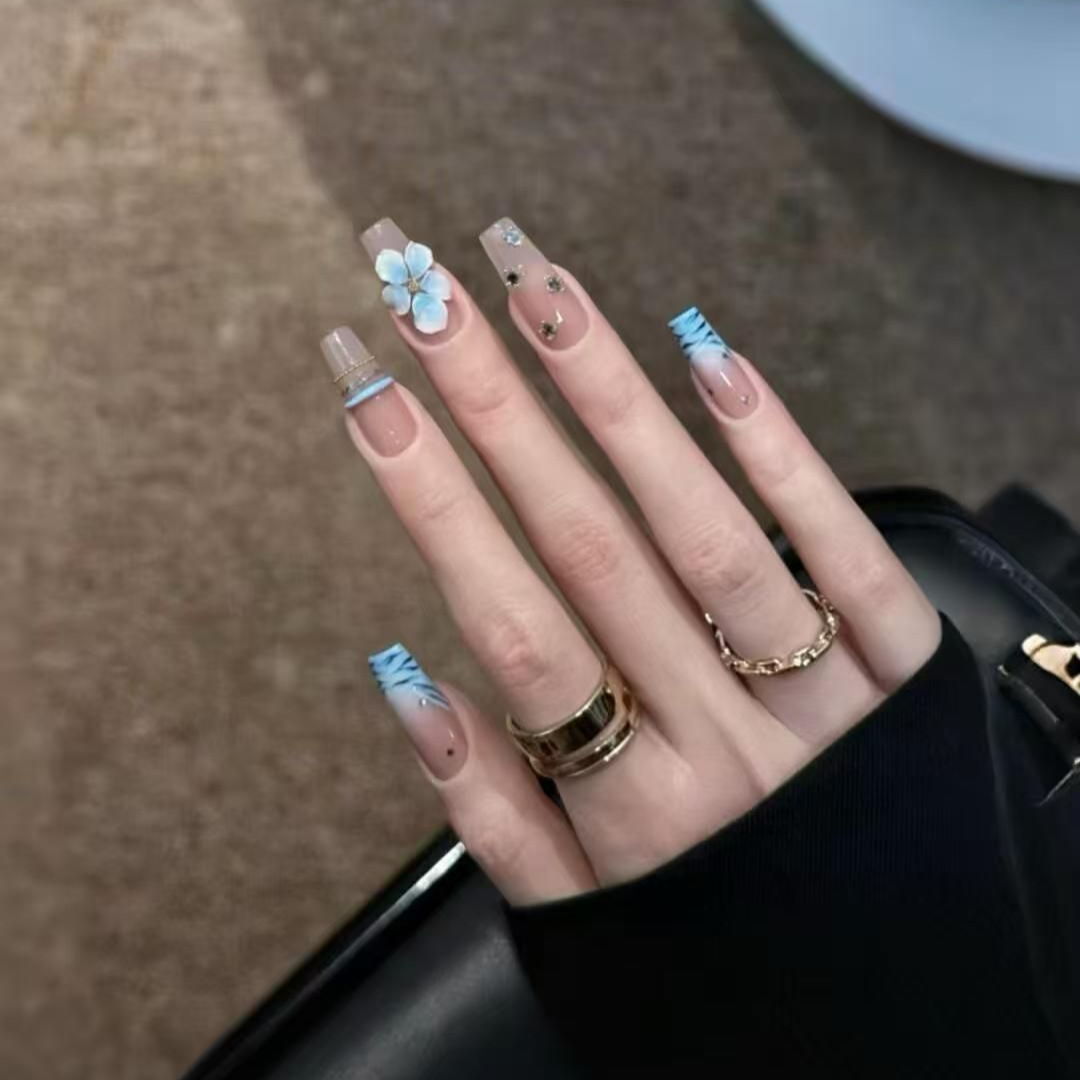 10 Stück handgemachte Press-On – Nail Art Zebra Bewertung und Preis