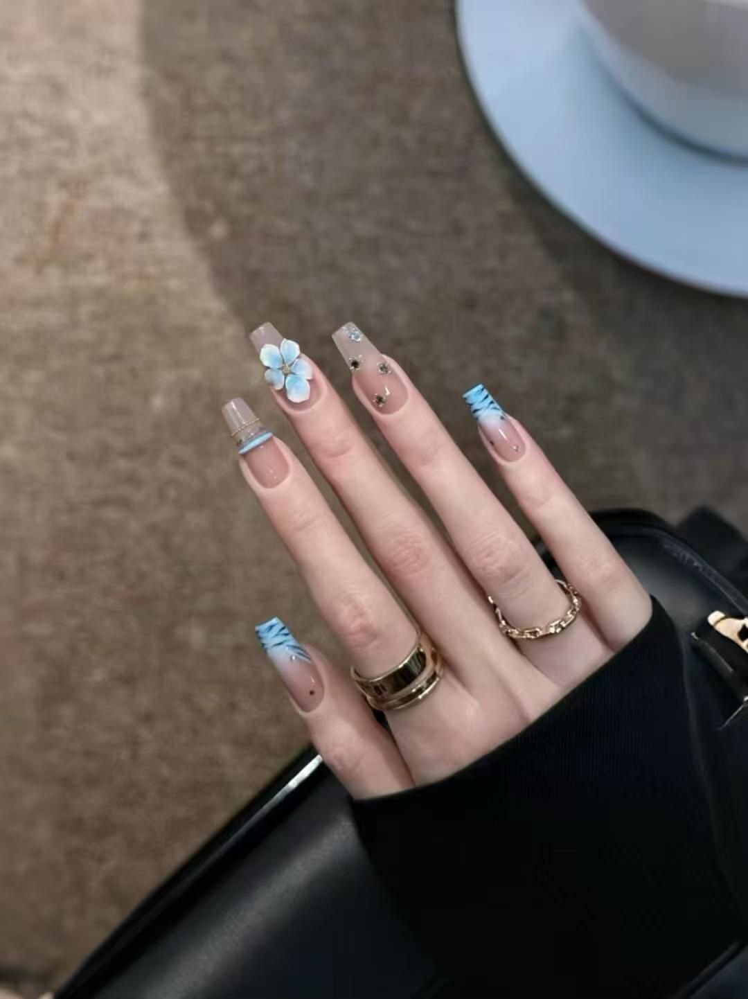 10 Stück handgemachte Press-On – Nail Art Zebra Bewertung und Preis