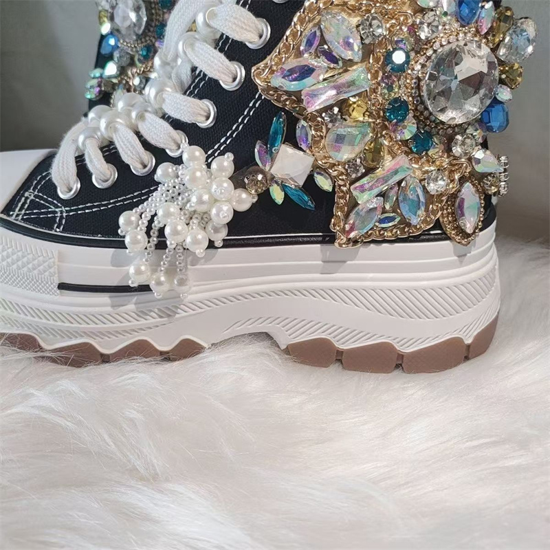 Dicke Sohle High Top Nagelperl – Rhinestone Nail Gem Bewertung und Preis