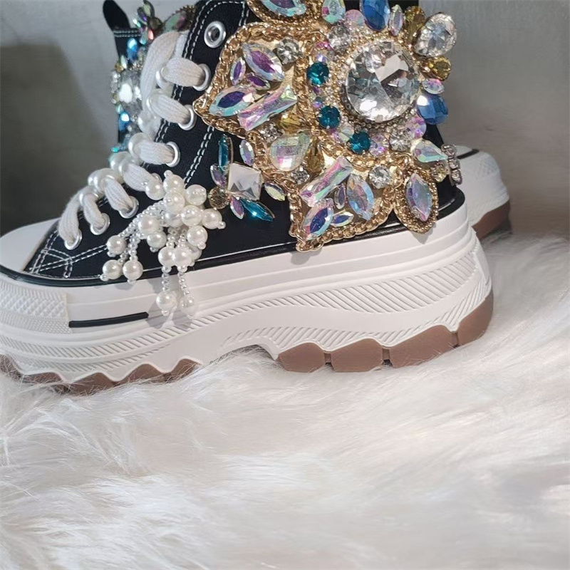 Dicke Sohle High Top Nagelperl – Rhinestone Nail Gem Bewertung und Preis