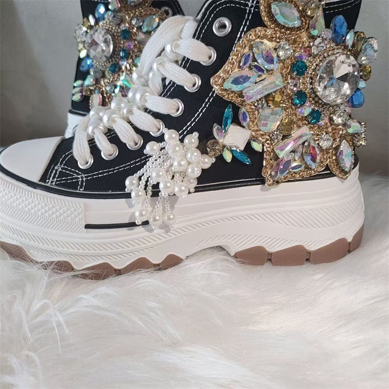 Dicke Sohle High Top Nagelperl – Rhinestone Nail Gem Bewertung und Preis