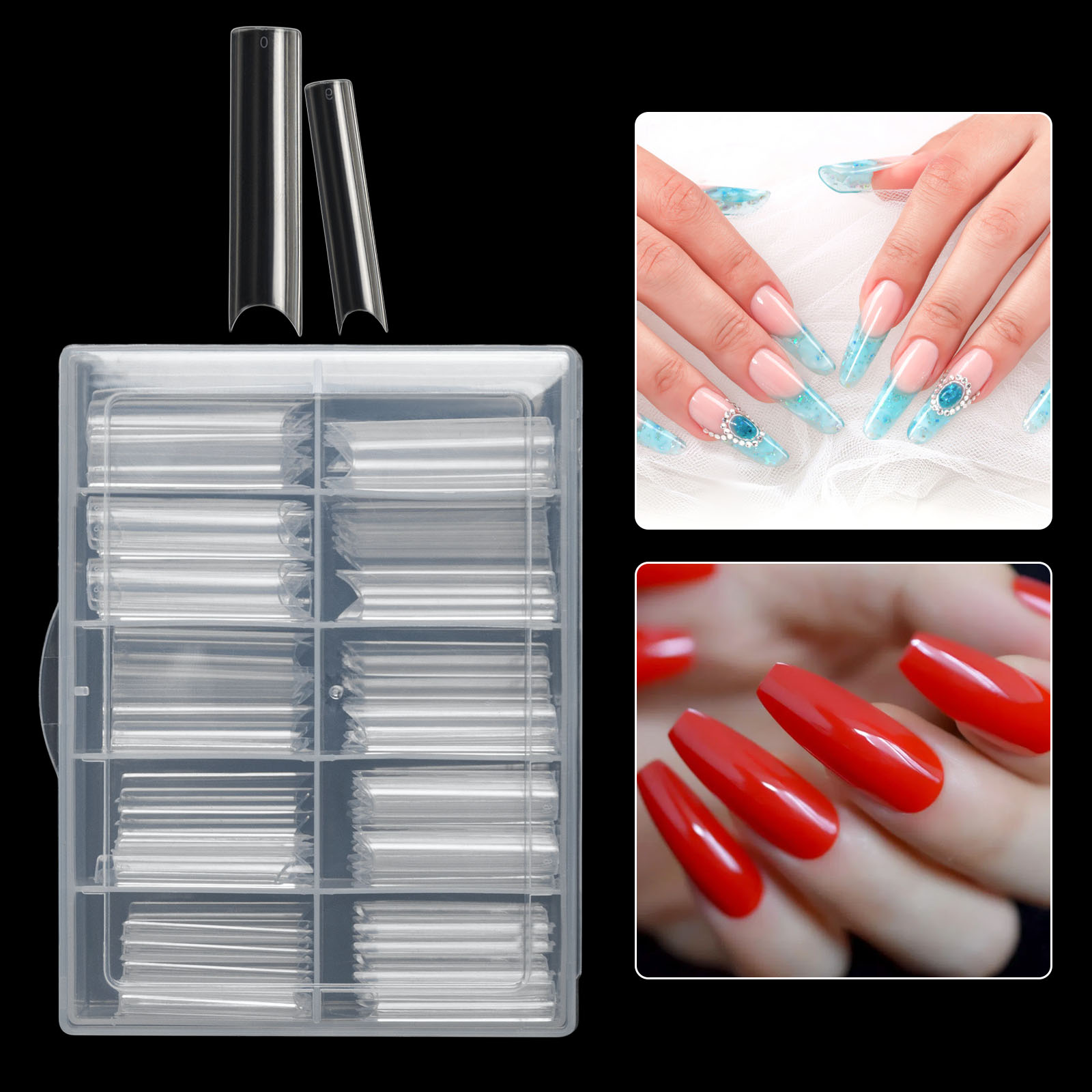 100 teile/schachtel XXL Extra  – Nail Art Xl Bewertung und Preis