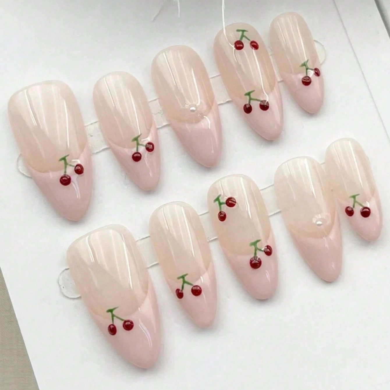 10 Stück mittelgroße, mandelfö – Nail Art Pink Bewertung und Preis