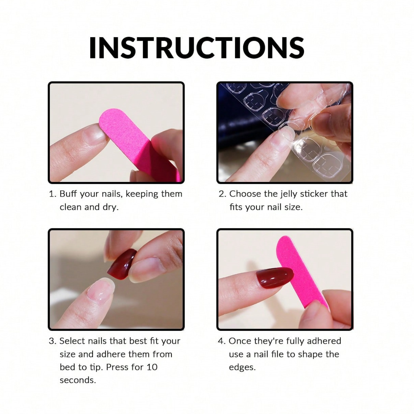 10 Stück mittelgroße, mandelfö – Nail Art Pink Bewertung und Preis