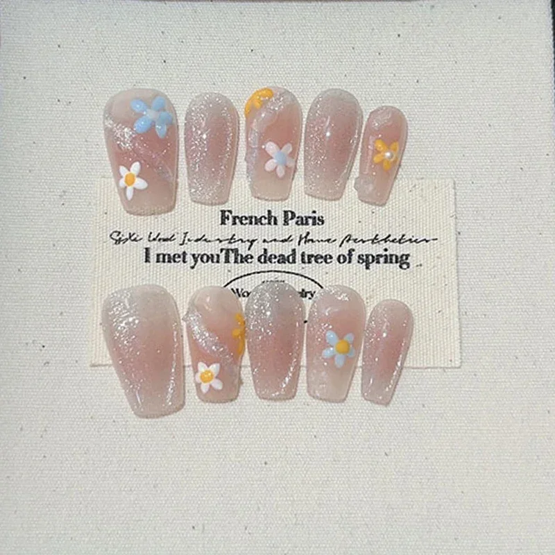 10 Stück süßes handgefertigtes – Nail Art Pink Bewertung und Preis