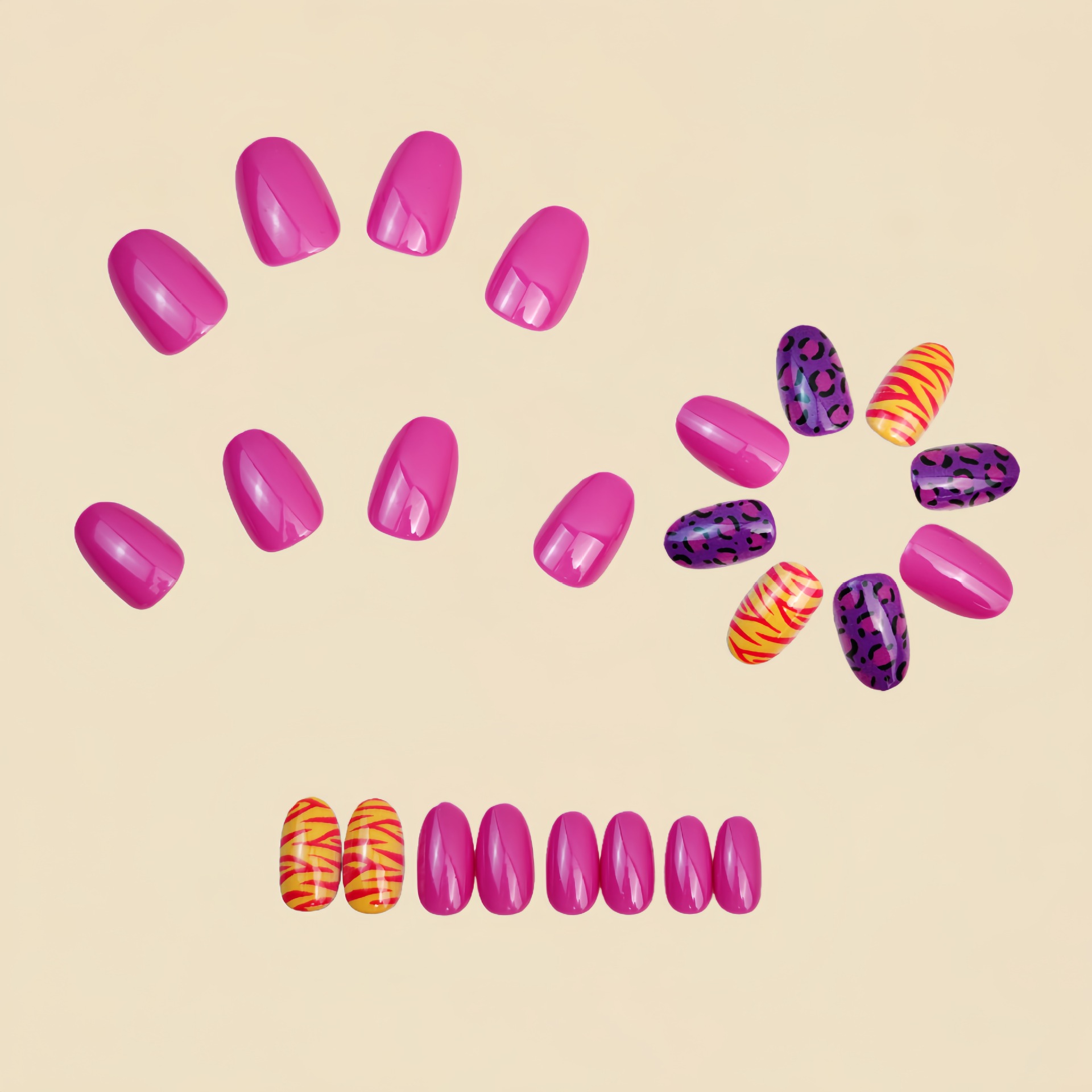 Kurze lange künstliche Nägel f – Nail Art Aesthetic Bewertung und Preis