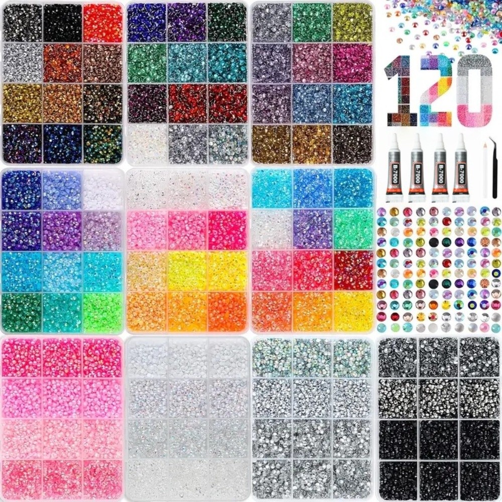 Mehrfarbiges Harz-Strass-Set i – Rhinestone Nail Gem Bewertung und Preis