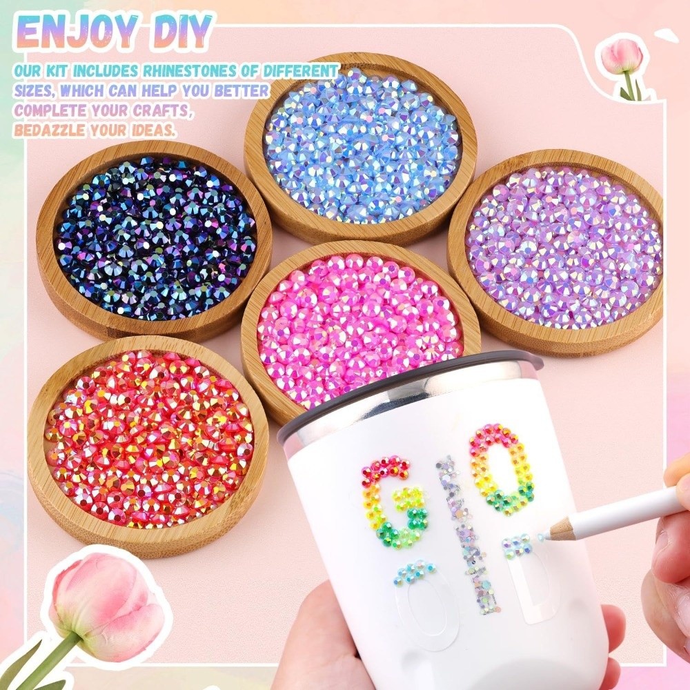 Mehrfarbiges Harz-Strass-Set i – Rhinestone Nail Gem Bewertung und Preis