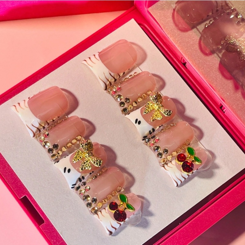 Entenschnabel-Press-On-Nägel,  – Nail Art Zebra Bewertung und Preis