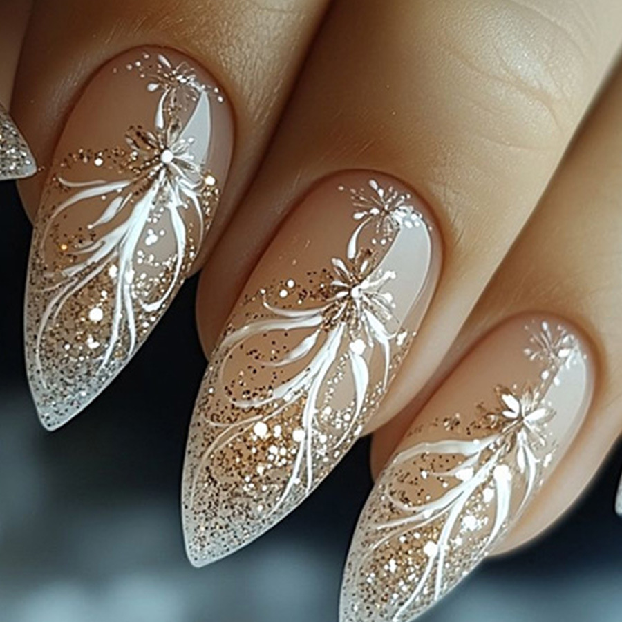 24 Stück/Set kurze mittelgroße – Nail Art Aesthetic Bewertung und Preis