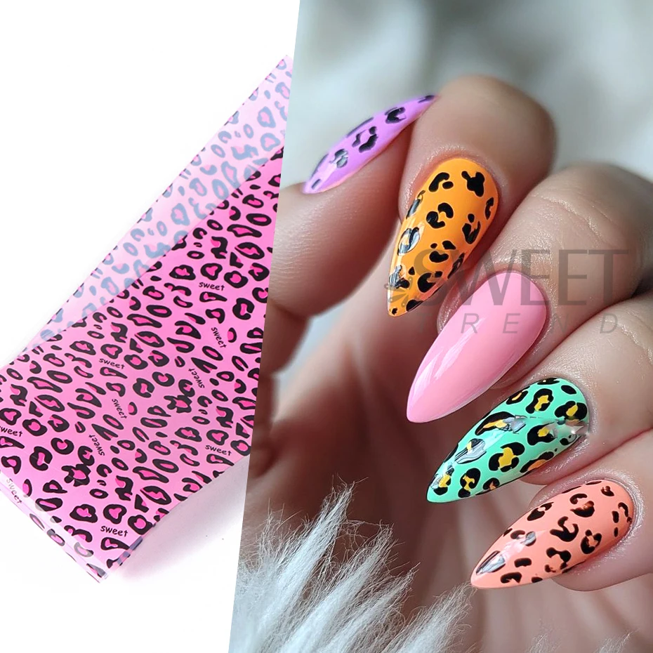 10 stücke Bunte Leopardenmuste – Nail Art Zebra Bewertung und Preis