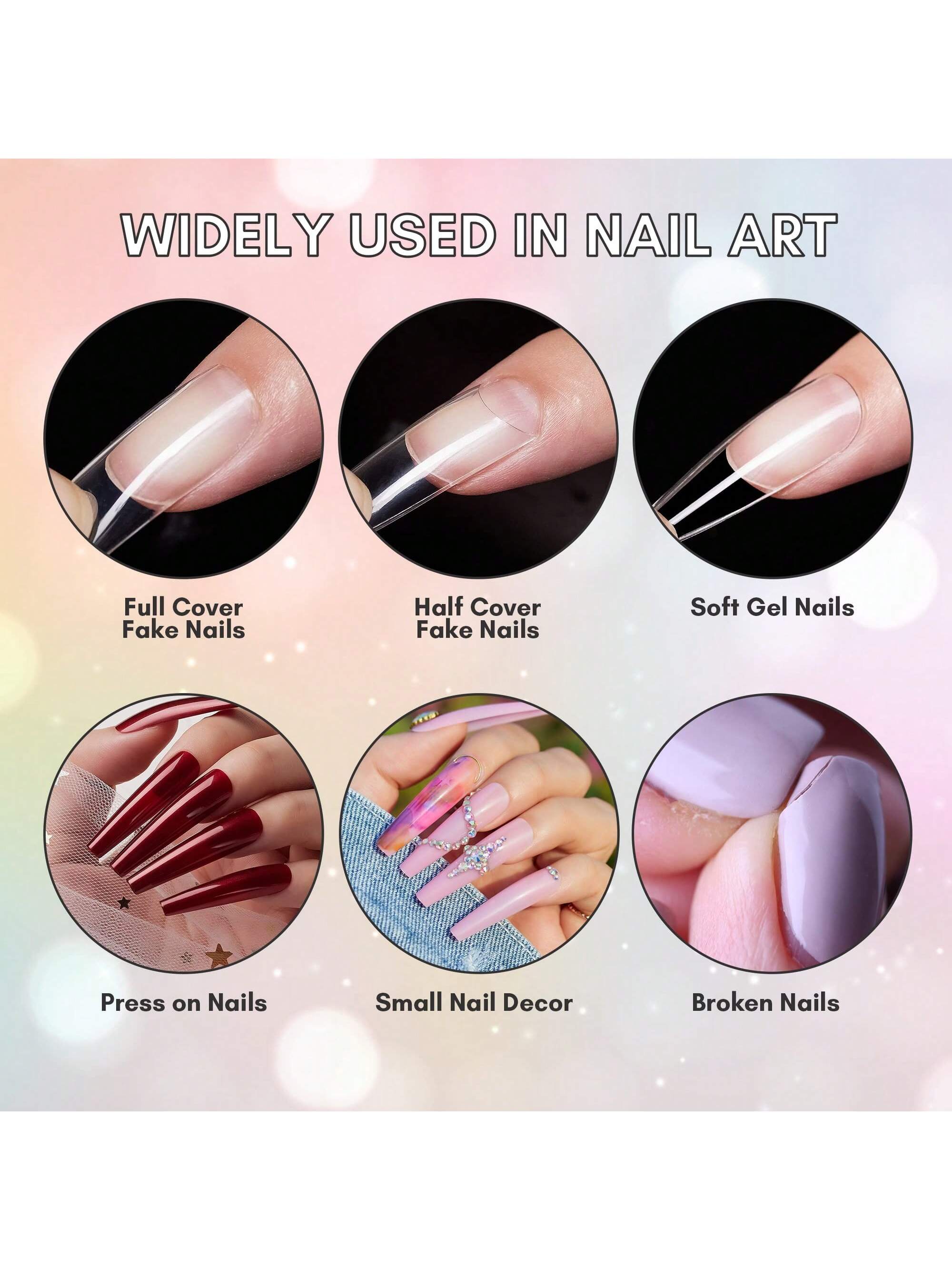 100/1000er Pack 2g Acryl-Nagel – Rhinestone Nail Gem Bewertung und Preis