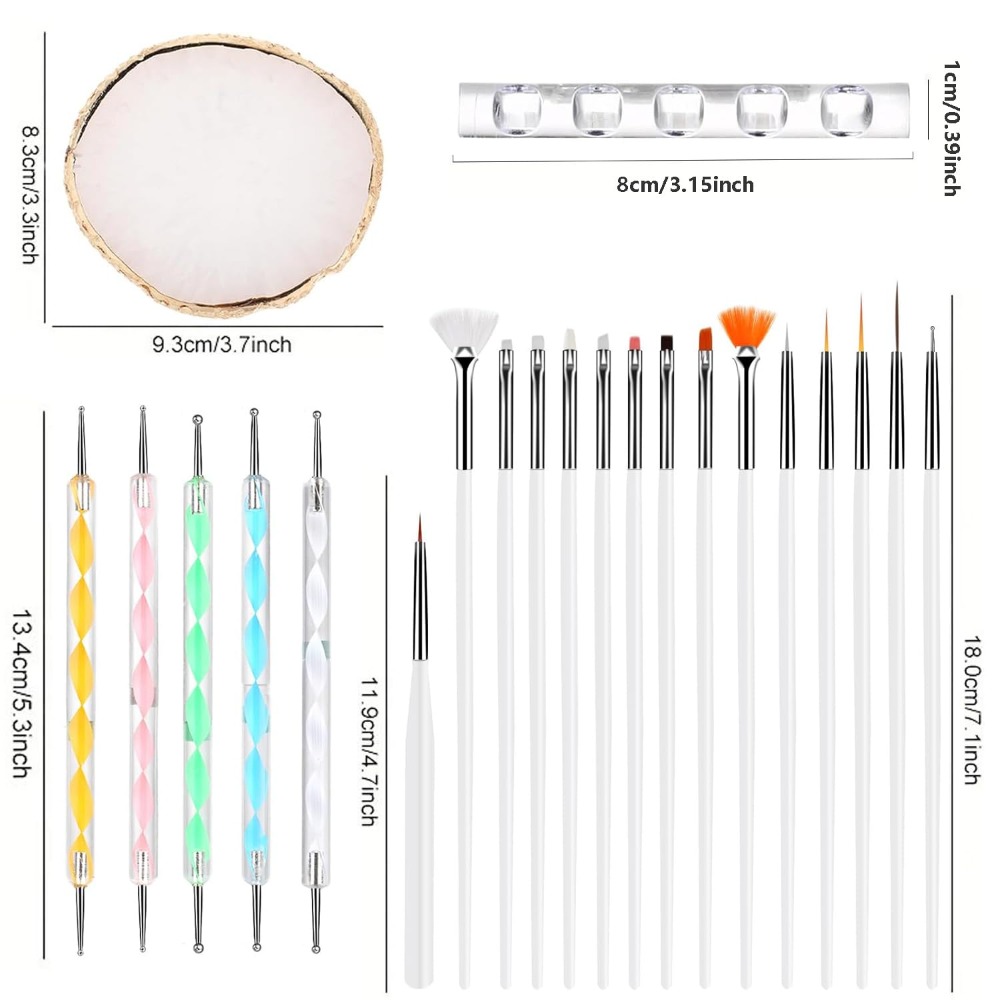 Nail-Art-Pinsel-Set, 22-teilig – Nail Art One Piece Bewertung und Preis